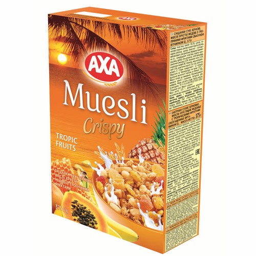 Crunchy muesli with honey and tropical fruits (rich with vitamin E)