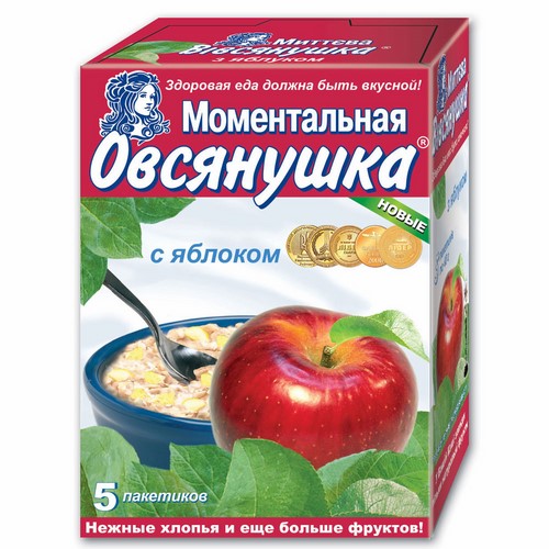 Porridge "Ovsyanochka" with apple