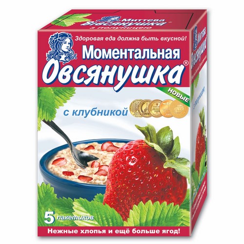 Porridge "Ovsyanochka" with strawberry