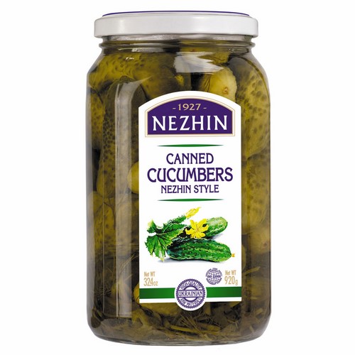 Canned cucumbers 