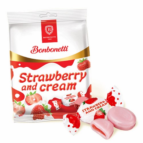 Milk Caramel «Roshen Strawberry and Cream»