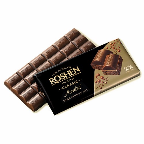 Шоколад «ROSHEN» пористый экстрачерный