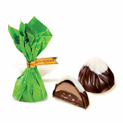 Chocolate Sweets «Montblanc» Cream-Praline with Chopped Hazelnut