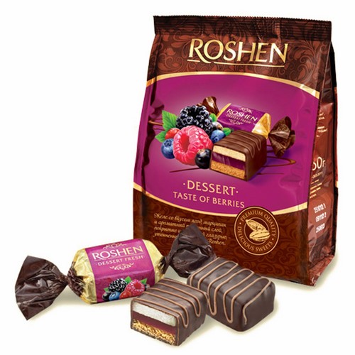 Конфеты шоколадные «ROSHEN DESSERT» со вкусом ягод