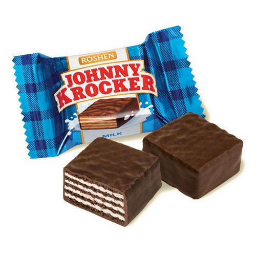 Wafers in chocolate soat «Johnny Krocker Milk»