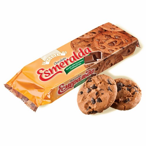 Biscuits in Packs «Chocolate ESMERALDA» with Chocolate chips